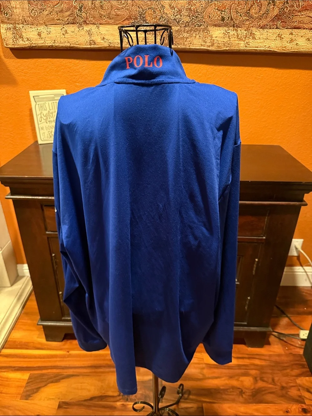 XL Polo Golf Ralph Lauren Blue Quarter-Zip Pullover